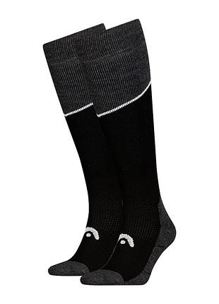 Носки head ski beginner kneehigh 2p черные 701229031001