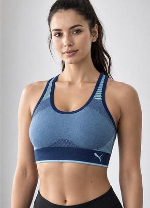 Спортивный топ пума для спорта бюстгальтер поддерживающий с чашками puma бра