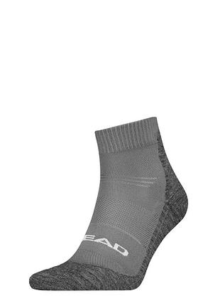 Шкарпетки head hiking cool quarter 1p темно-сірі 701229028002
