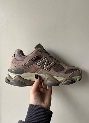 Кроссовки утепленные женские new balance 9060 cordura termo brown термо