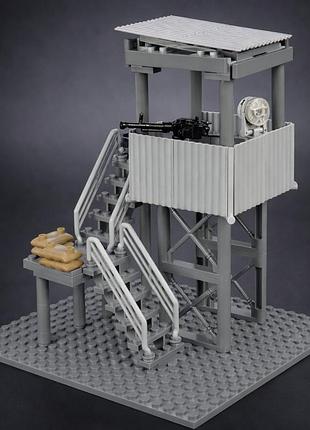 Фигурка военного наблюдательного поста с пулемётной вышкой для лего lego