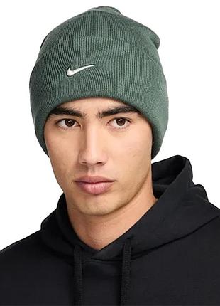 Шапка  nike u nk peak beanie tc swsh f24 l зелена