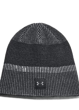 Шапка  under armour launch reflective beanie чорна