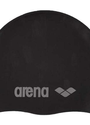 Шапочка д/плавания arena classic silicone jr черная