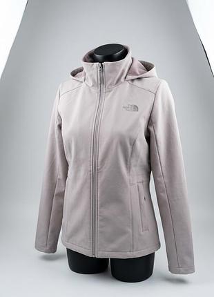 Куртка жіноча the north face з капюшоном пудрово-рожева