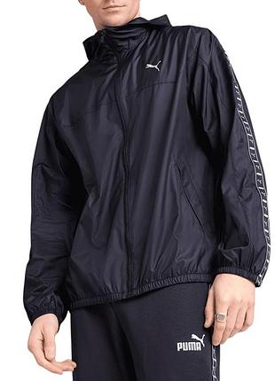 Ветровка мужская puma ess tape windbreaker черная 68462916