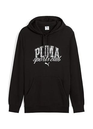 Толстовка мужская puma class hoodie черная 68464901