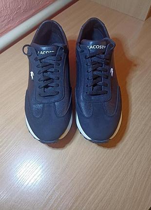 Кросівки жіночі lacoste сині оригінал