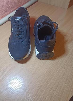 Кросівки жіночі lacoste сині оригінал 4