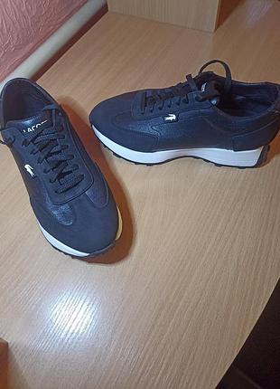 Кросівки жіночі lacoste сині оригінал 3