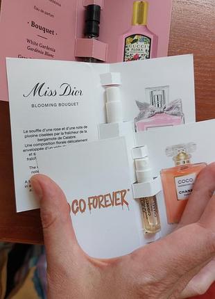 Пробники. chanel. coco mademoiselle miss dior gucci flora