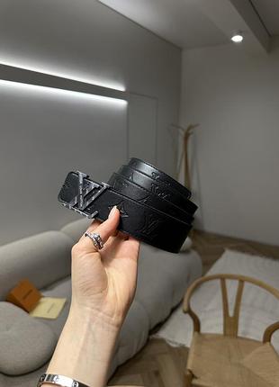 Ремінь чорний shadow 40mm belt black/silver