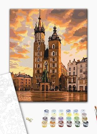Картина за номерами "казкове небо кракова" bs54540l 48×60 см