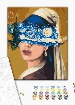 Картина за номерами "погляд в зоряну ніч © viktoriya kovalenko" bs51480l 48×60 см