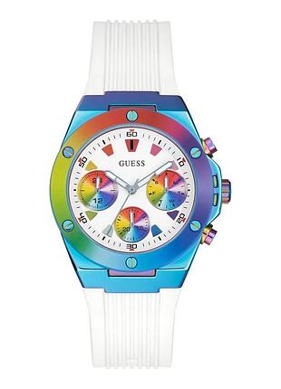 Guess athena gw0030l6 женские часы белый циферблат силиконовый ремешок