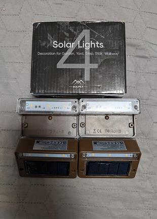 Вуличні світильники solpex на сонячних батареях, 4 шт.