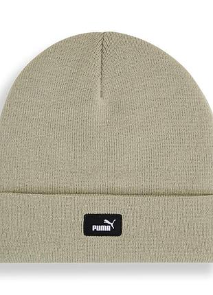 Шапка  puma ess mid crown beanie оливкова 02640003