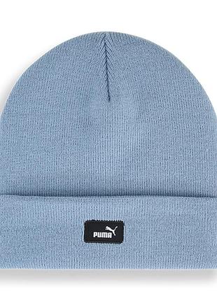 Шапка  puma ess mid crown beanie блакитна 02640001