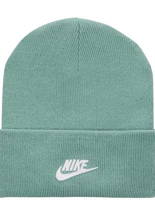 Шапка nike u nk peak beanie tc fut f24 l бирюзовая