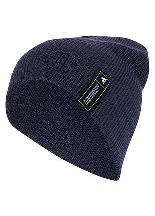 Шапка adidas ess beanie синяя
