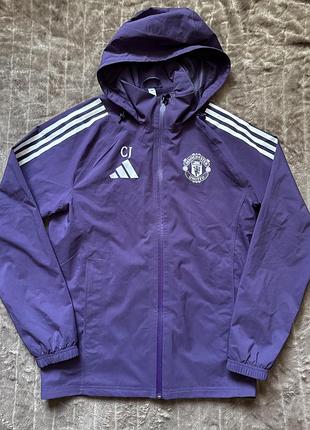 Вітровка чоловіча adidas manchester united tiro 25 фіолетова