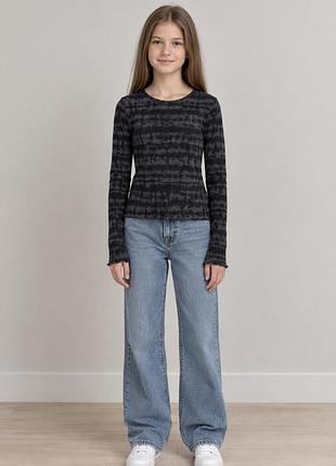 Реглан / лонгслів в рубчик h&m