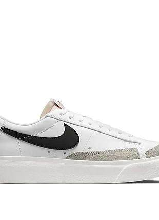 Кроссовки женские nike w blazer low platform белые
