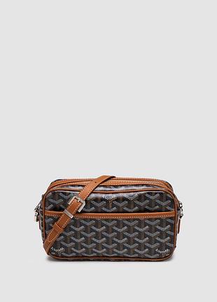 🦁 goyard cap-vert pm bag black tan
