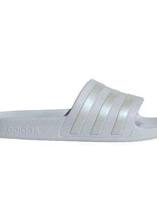 Пляжная обувь женская adidas adilette aqua голубая