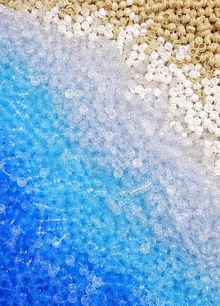Набір круглих деталей 1x1 імітація води океану пляжу піску прозорі блакитні сині білі бежеві аксесуари для мініфігурок