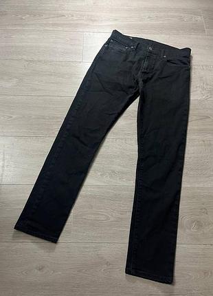 Мужские черные джинсы levis 512 w31/30