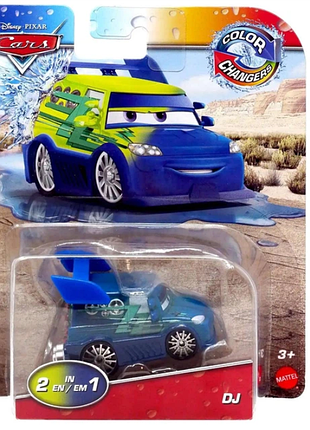 Машинка тачки: діджей cars: color changers dj mattel
