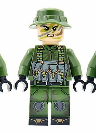 Набор фигурок военные спецназ солдаты 3 шт для лего lego