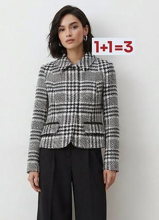 1+1=3 🎁 твідовий вкорочений піджак жакет блейзер від marks & spencer