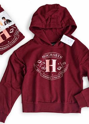 Дитяче худі harry potter hogwarts, бордовий, розмір 146–152 см, 10–12 років
