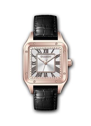 Guardo 012835-5 женские часы серебристый циферблат кожаный ремешок