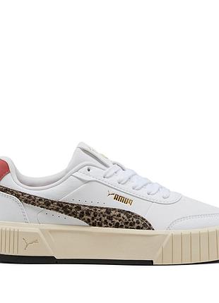 Кроссовки женские puma carina mia animal flair белые 40351501