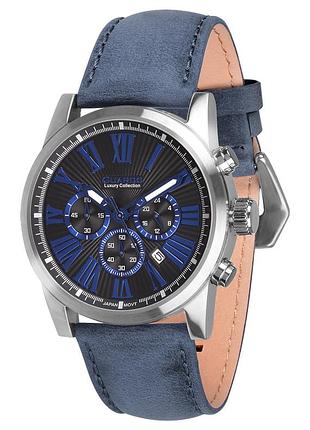Guardo s1578-3 мужские часы черный циферблат кожаный ремешок