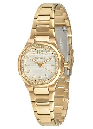 Guardo premium 012683-2 жіночий годинник сріблястий циферблат сталевий браслет