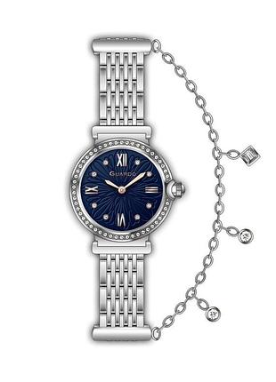 Guardo premium 012817-1 женские часы синий циферблат стальной браслет