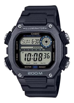Мужские часы casio dw-291hx-1a полимерный ремешок чёрный дисплей