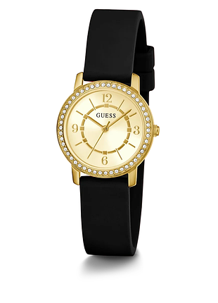 Guess gw0469l3 женские часы силиконовый ремешок золотистый циферблат