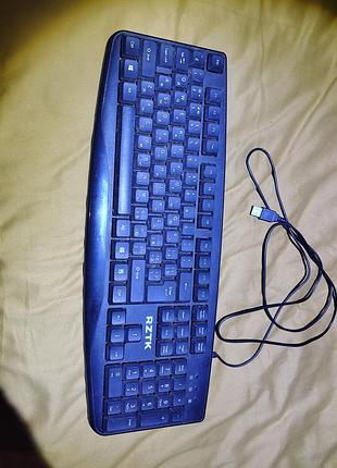 Проводная клавиатура rztk kb 130 usb black