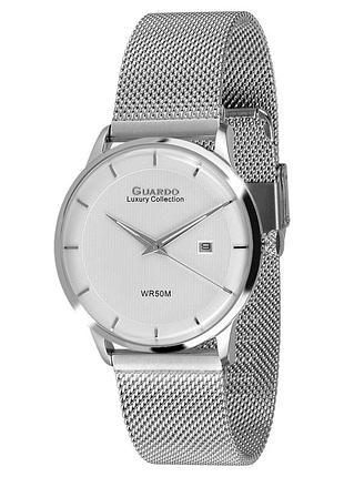 Guardo s02409-1 мужские часы серебристый циферблат стальной браслет