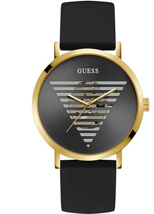 Guess gw0503g1 чоловічий годинник силіконовий ремінець чорний циферблат