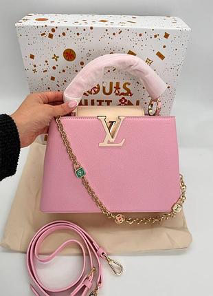 Женская сумка премиум capucines bb pink