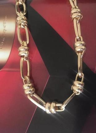 Массивная цепочка, ожерелье, колье, чокер4 фото