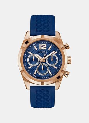 Guess resistance gw0729g3 чоловічий годинник синій циферблат силіконовий ремінець