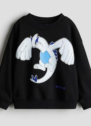Светр для хлопчика h&m чорний з покемоном 4-6 років