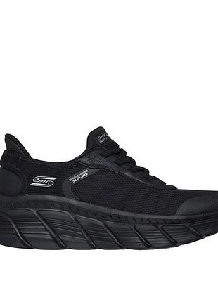 Кроссовки женские skechers bobs b flex hi – linear force черные